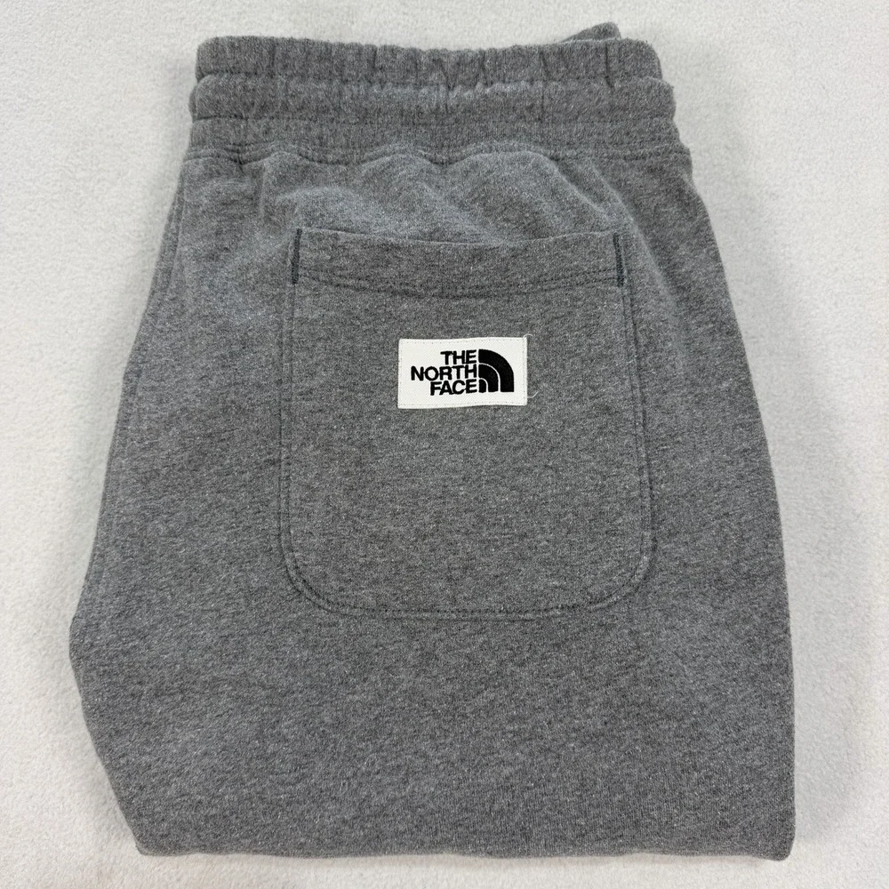 The North Face Heritage Patch Joggers Men's Large Gray Fleece Sweat Pants Adult